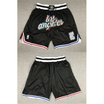 Men's Los Angeles Clippers 2022/23 Black City Edition Shorts (Run Small) Men's Los Angeles Clippers 2022/23 Black City Edition Shorts (Run Small)