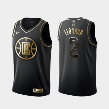 Men's Los Angeles Clippers #2 Kawhi Leonard Black 2019 Golden Edition Stitched NBA Jersey Men's Los Angeles Clippers #2 Kawhi Leonard Black 2019 Golden Edition Stitched NBA Jersey