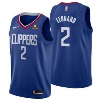 Men's Los Angeles Clippers #2 Kawhi Leonard Blue Stitched NBA Jersey Men's Los Angeles Clippers #2 Kawhi Leonard Blue Stitched NBA Jersey