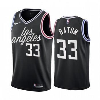 Men's Los Angeles Clippers #33 Nicolas Batum 2022/23 Black City Edition Stitched Jersey Men's Los Angeles Clippers #33 Nicolas Batum 2022/23 Black City Edition Stitched Jersey
