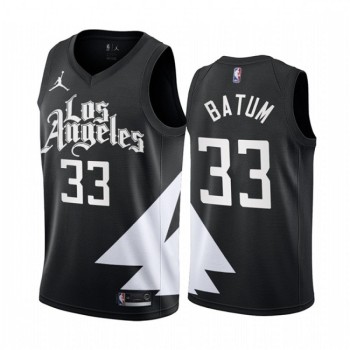 Men's Los Angeles Clippers #33 Nicolas Batum 2022/23 Black Statement Edition Stitched Jersey Men's Los Angeles Clippers #33 Nicolas Batum 2022/23 Black Statement Edition Stitched Jersey