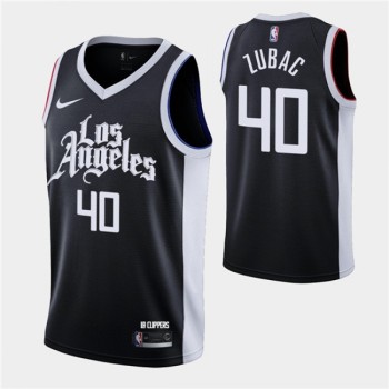 Men's Los Angeles Clippers #40 Ivica Zubac 2020-21 Black City Edition Stitched NBA Jersey Men's Los Angeles Clippers #40 Ivica Zubac 2020-21 Black City Edition Stitched NBA Jersey