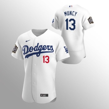 Men's Los Angeles Dodgers #13 Max Muncy White 2020 World Series Bound stitched Jersey Men's Los Angeles Dodgers #13 Max Muncy White 2020 World Series Bound stitched Jersey