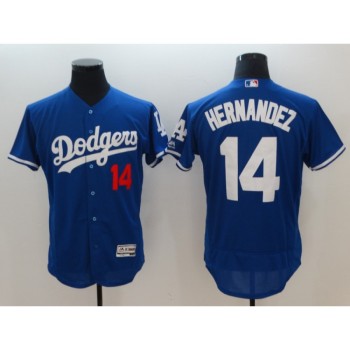 Men's Los Angeles Dodgers #14 Enrique Hernandez Blue Flexbase Stitched Jersey Men's Los Angeles Dodgers #14 Enrique Hernandez Blue Flexbase Stitched Jersey