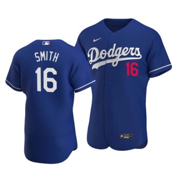 Men's Los Angeles Dodgers #16 Will Smith Blue Flex Base Stitched Jersey