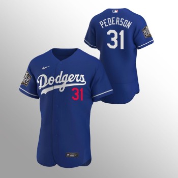 Men's Los Angeles Dodgers #31 Joc Pederson Blue 2020 World Series Bound stitched Jersey Men's Los Angeles Dodgers #31 Joc Pederson Blue 2020 World Series Bound stitched Jersey