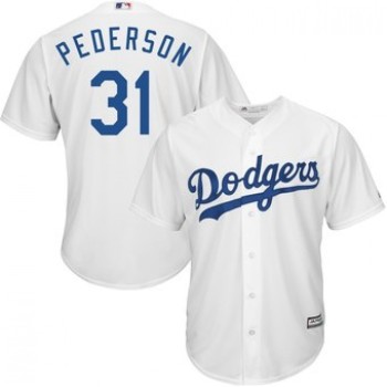 Men's Los Angeles Dodgers #31 Joc Pederson White Cool Base Stitched MLB Jersey Men's Los Angeles Dodgers #31 Joc Pederson White Cool Base Stitched MLB Jersey
