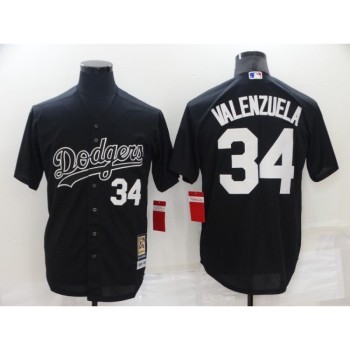 Men's Los Angeles Dodgers #34 Toro Valenzuela Black Cool Base Stitched Baseball Jersey Men's Los Angeles Dodgers #34 Toro Valenzuela Black Cool Base Stitched Baseball Jersey
