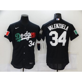 Men's Los Angeles Dodgers #34 Toro Valenzuela Black World Series Stitched Jersey Men's Los Angeles Dodgers #34 Toro Valenzuela Black World Series Stitched Jersey