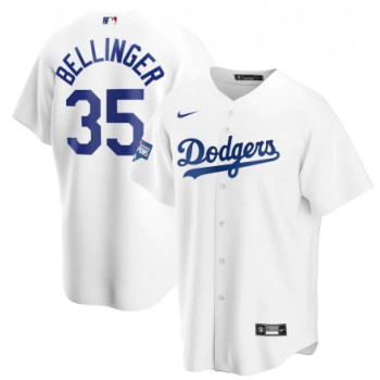 Men's Los Angeles Dodgers #35 Cody Bellinger White 2020 World Series Champions Home Patch Cool Base Stitched Jersey Men's Los Angeles Dodgers #35 Cody Bellinger White 2020 World Series Champions Home Patch Cool Base Stitched Jersey