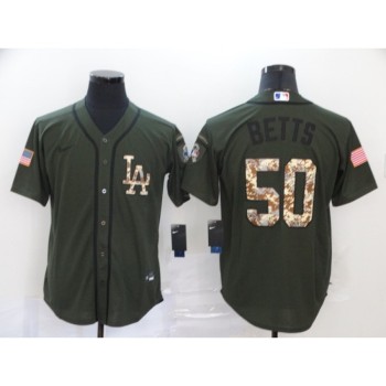 Men's Los Angeles Dodgers #50 Mookie Betts Green Cool Base Stitched MLB Jersey Men's Los Angeles Dodgers #50 Mookie Betts Green Cool Base Stitched MLB Jersey