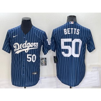 Men's Los Angeles Dodgers #50 Mookie Betts Navy Cool Base Stitched Baseball Jersey Men's Los Angeles Dodgers #50 Mookie Betts Navy Cool Base Stitched Baseball Jersey