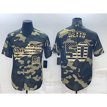 Men's Los Angeles Dodgers #50 Mookie Betts Olive Cool Base Stitched Baseball Jersey Men's Los Angeles Dodgers #50 Mookie Betts Olive Cool Base Stitched Baseball Jersey