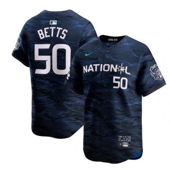 Men's Los Angeles Dodgers #50 Mookie Betts Royal 2023 All-star Cool Base Stitched Jersey Men's Los Angeles Dodgers #50 Mookie Betts Royal 2023 All-star Cool Base Stitched Jersey
