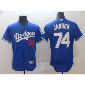 Men's Los Angeles Dodgers #74 Kenley Jansen Blue Flex Base Stitched MLB Jersey Men's Los Angeles Dodgers #74 Kenley Jansen Blue Flex Base Stitched MLB Jersey