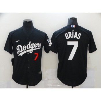 Men's Los Angeles Dodgers #7 Julio Urias Black 2020 Stitched Jersey Men's Los Angeles Dodgers #7 Julio Urias Black 2020 Stitched Jersey