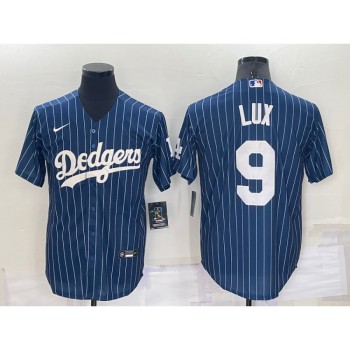 Men's Los Angeles Dodgers #9 Gavin Lux Navy Cool Base Stitched Jersey Men's Los Angeles Dodgers #9 Gavin Lux Navy Cool Base Stitched Jersey