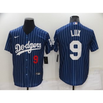Men's Los Angeles Dodgers #9 Gavin Lux Navy Cool Base Stitched Jersey Men's Los Angeles Dodgers #9 Gavin Lux Navy Cool Base Stitched Jersey