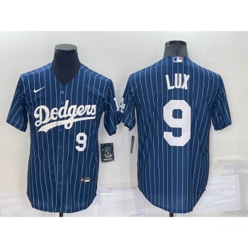 Men's Los Angeles Dodgers #9 Gavin Lux Navy Cool Base Stitched Jersey Men's Los Angeles Dodgers #9 Gavin Lux Navy Cool Base Stitched Jersey