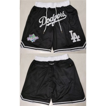 Men's Los Angeles Dodgers Black Shorts (Run Small)