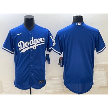 Men's Los Angeles Dodgers Blank Blue Flex Base Stitched Baseball Jersey Men's Los Angeles Dodgers Blank Blue Flex Base Stitched Baseball Jersey