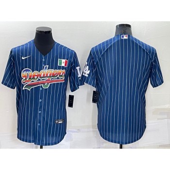 Men's Los Angeles Dodgers Blank Royal Mexico Cool Base Stitched Baseball Jersey Men's Los Angeles Dodgers Blank Royal Mexico Cool Base Stitched Baseball Jersey