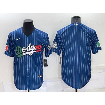 Men's Los Angeles Dodgers Blank Royal Mexico Cool Base Stitched Baseball Jersey Men's Los Angeles Dodgers Blank Royal Mexico Cool Base Stitched Baseball Jersey