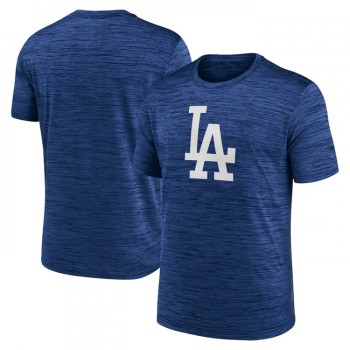 Men's Los Angeles Dodgers Blue Team Logo Velocity Performance T-Shirt Men's Los Angeles Dodgers Blue Team Logo Velocity Performance T-Shirt