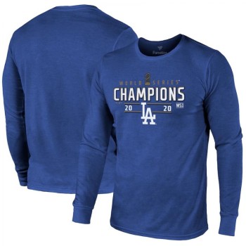Men's Los Angeles Dodgers Royal 2020 World Series Champions Locker Room Long Sleeve T-Shirt Men's Los Angeles Dodgers Royal 2020 World Series Champions Locker Room Long Sleeve T-Shirt