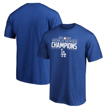 Men's Los Angeles Dodgers Royal 2020 World Series Champions T-Shirt Men's Los Angeles Dodgers Royal 2020 World Series Champions T-Shirt