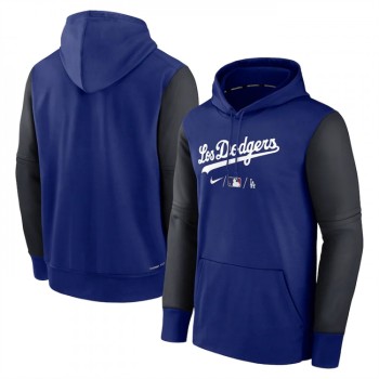 Men's Los Angeles Dodgers Royal 2022 City Connect Therma Performance Pullover Hoodie Men's Los Angeles Dodgers Royal 2022 City Connect Therma Performance Pullover Hoodie