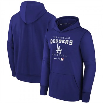 Men's Los Angeles Dodgers Royal 2022 Therma Performance Pullover Hoodie Men's Los Angeles Dodgers Royal 2022 Therma Performance Pullover Hoodie