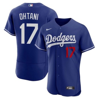Men's Los Angeles Dodgers #17 Shohei Ohtani Blue Flex Base Stitched Baseball Jersey Men's Los Angeles Dodgers #17 Shohei Ohtani Blue Flex Base Stitched Baseball Jersey