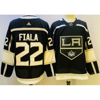 Men's Los Angeles Kings #22 Kevin Fiala Black Stitched Jersey