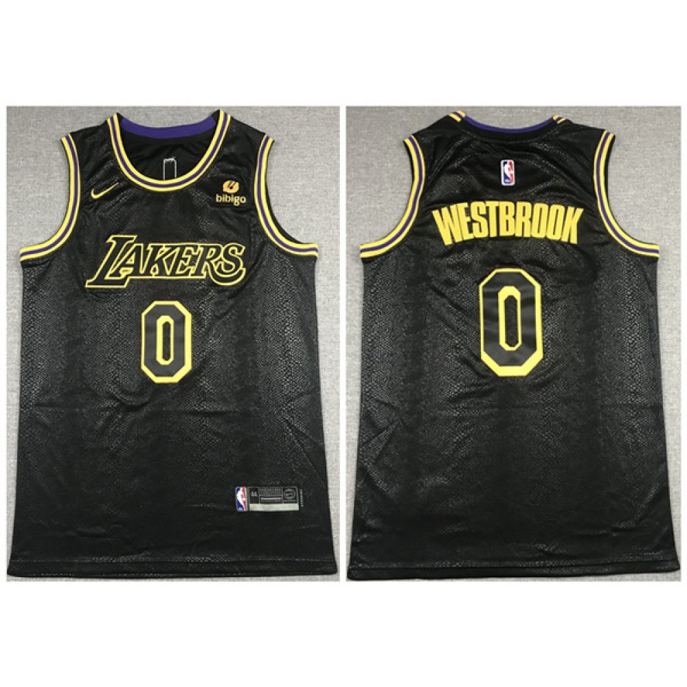 Men's Los Angeles Lakers #0 Russell Westbrook 
