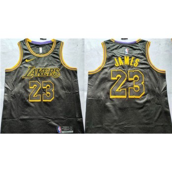 Men's Los Angeles Lakers #23 LeBron James Black Stitched Basketball Jersey Men's Los Angeles Lakers #23 LeBron James Black Stitched Basketball Jersey