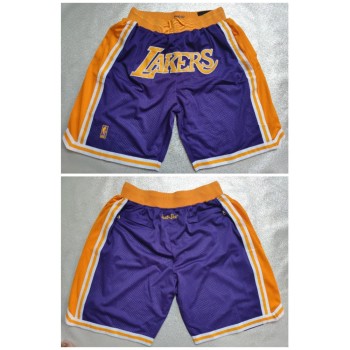 Men's Los Angeles Lakers Purple Shorts (Run Small) Men's Los Angeles Lakers Purple Shorts (Run Small)