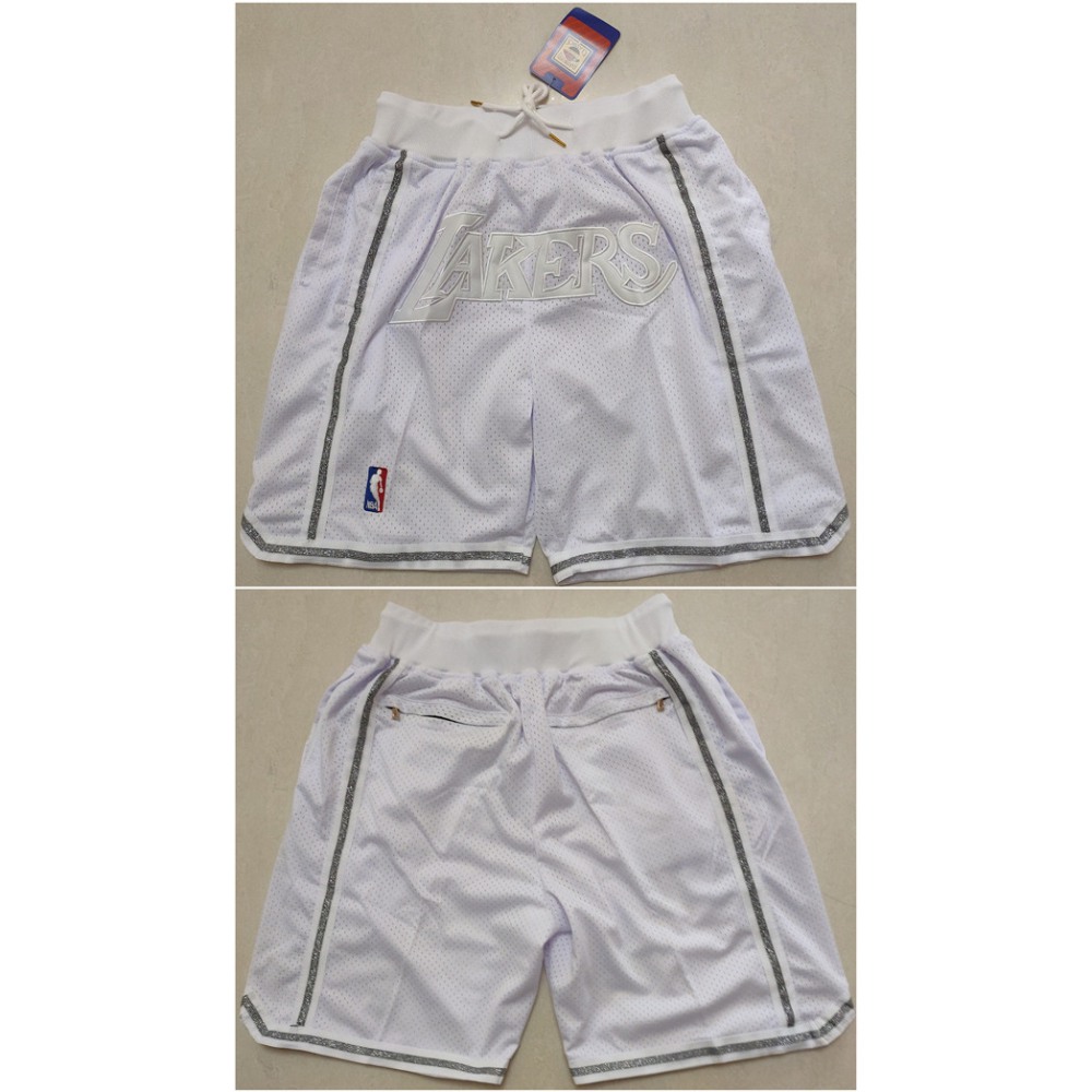 Men's Los Angeles Lakers White 'MVP'Shorts (Run Small)