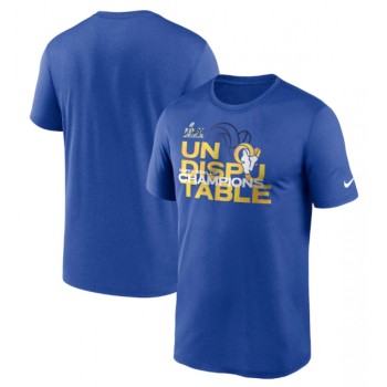 Men's Los Angeles Rams 2022 Royal Super Bowl LVI Champions Slogan T-Shirt Men's Los Angeles Rams 2022 Royal Super Bowl LVI Champions Slogan T-Shirt