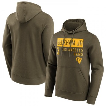 Men's Los Angeles Rams #3 Odell Beckham Jr. Fashion Name & Number Hoodie Men's Los Angeles Rams #3 Odell Beckham Jr. Fashion Name & Number Hoodie