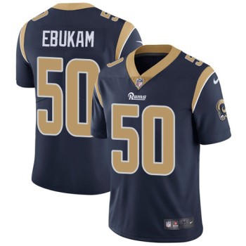 Men's Los Angeles Rams #50 Samson Ebukam Navy Blue Vapor Untouchable Limited Stitched NFL Jersey Men's Los Angeles Rams #50 Samson Ebukam Navy Blue Vapor Untouchable Limited Stitched NFL Jersey