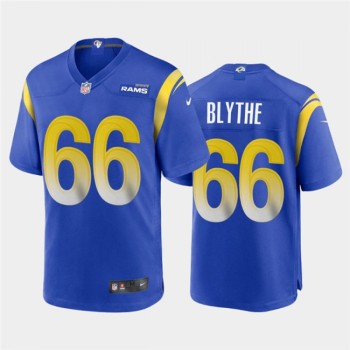 Men's Los Angeles Rams #66 Austin Blythe 2020 Royal Stitched Jersey Men's Los Angeles Rams #66 Austin Blythe 2020 Royal Stitched Jersey