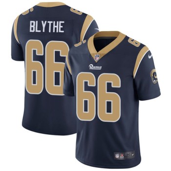 Men's Los Angeles Rams #66 Austin Blythe Navy Blue Vapor Untouchable Limited Stitched NFL Jersey Men's Los Angeles Rams #66 Austin Blythe Navy Blue Vapor Untouchable Limited Stitched NFL Jersey