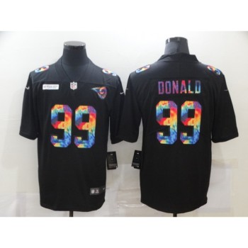 Men's Los Angeles Rams #99 Aaron Donald 2020 Black Crucial Catch Limited Stitched Jersey Men's Los Angeles Rams #99 Aaron Donald 2020 Black Crucial Catch Limited Stitched Jersey
