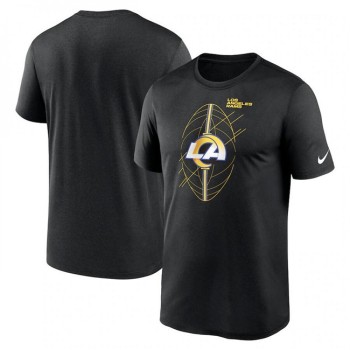 Men's Los Angeles Rams Black Legend Icon Performance T-Shirt Men's Los Angeles Rams Black Legend Icon Performance T-Shirt