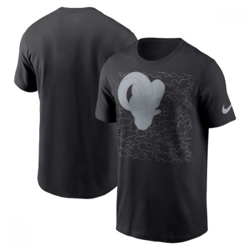 Men's Los Angeles Rams Black T-Shirt Men's Los Angeles Rams Black T-Shirt