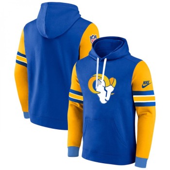 Men's Los Angeles Rams Blue/Yellow Pullover Hoodie Men's Los Angeles Rams Blue/Yellow Pullover Hoodie