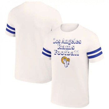 Men's Los Angeles Rams Cream x Darius Rucker Collection Vintage T-Shirt Men's Los Angeles Rams Cream x Darius Rucker Collection Vintage T-Shirt