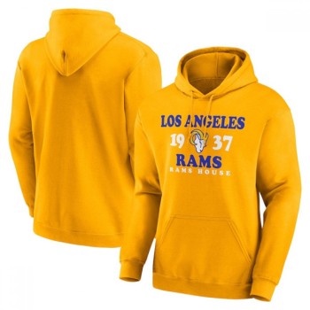 Men's Los Angeles Rams Gold Fierce Competitor Pullover Hoodie Men's Los Angeles Rams Gold Fierce Competitor Pullover Hoodie