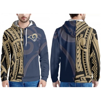 Men's Los Angeles Rams Navy/Gold Pullover Hoodie Men's Los Angeles Rams Navy/Gold Pullover Hoodie